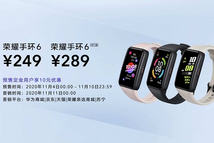 ファーウェイ、最新型スマートウォッチ「Honor Band 6」を発表　価格は驚きの約4000円