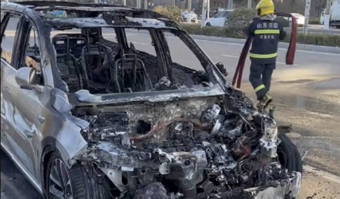 中国「理想汽車」のEVで続く発火事故、今度は高級SUV　事故原因は調査中