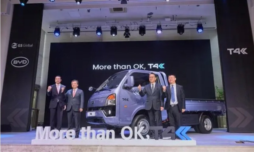 EV大手BYD、韓国で電動トラック「T4K」発売