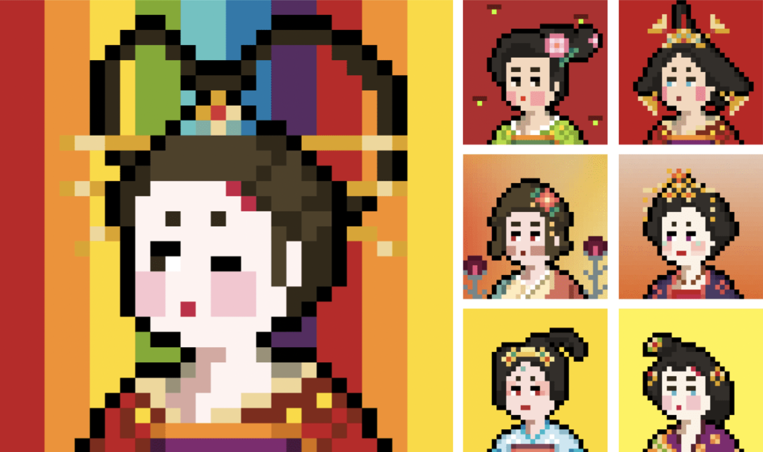 女性限定のNFTアート。作品も制作者も全て女性、イベント・コラボで人気