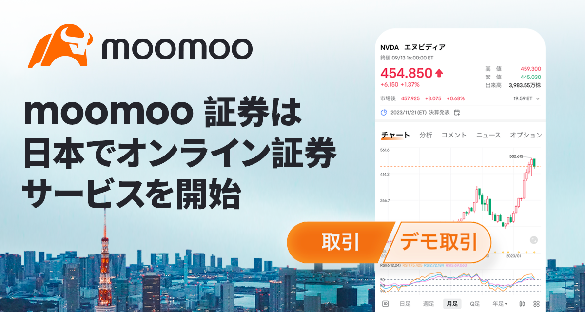 ネット証券の新鋭「moomoo証券」、米国株取引サービスを開始　手数料は業界最低水準