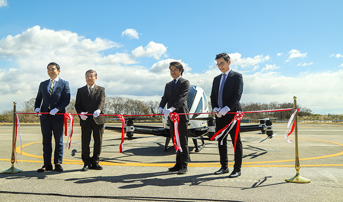 空飛ぶクルマの実用化を推進。eVTOLの中国「EHang」、つくば市に日本初のUAMセンターを開設
