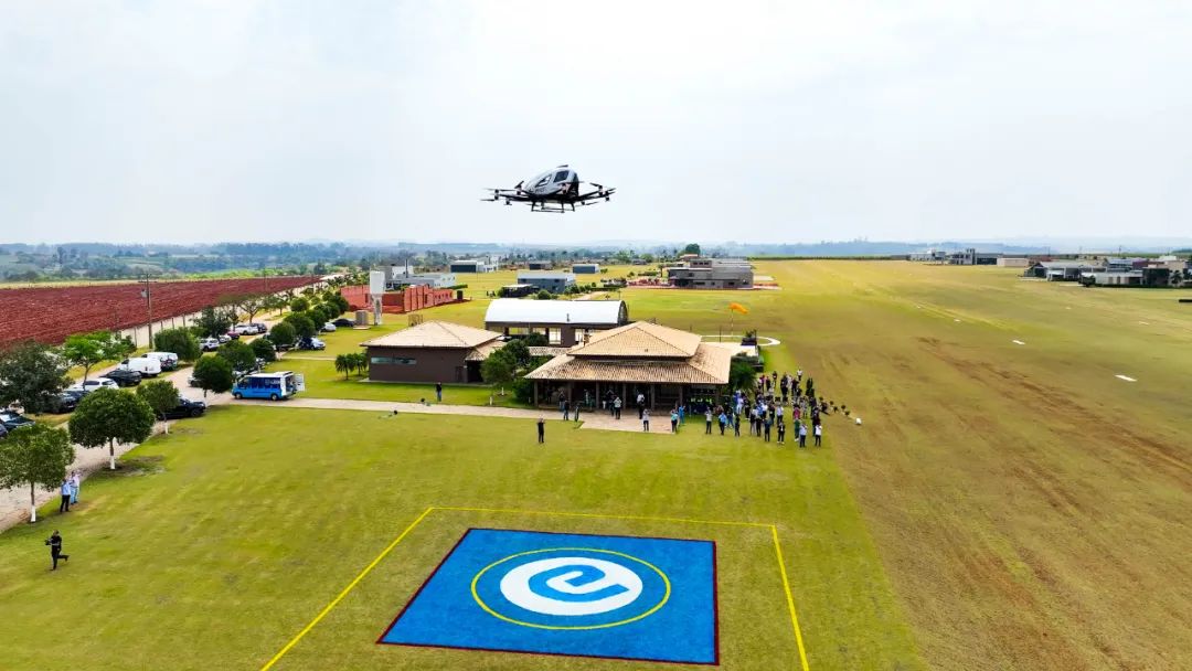 中国のeVTOLメーカー「EHang」、ブラジルでパイロットレス試験飛行が初成功