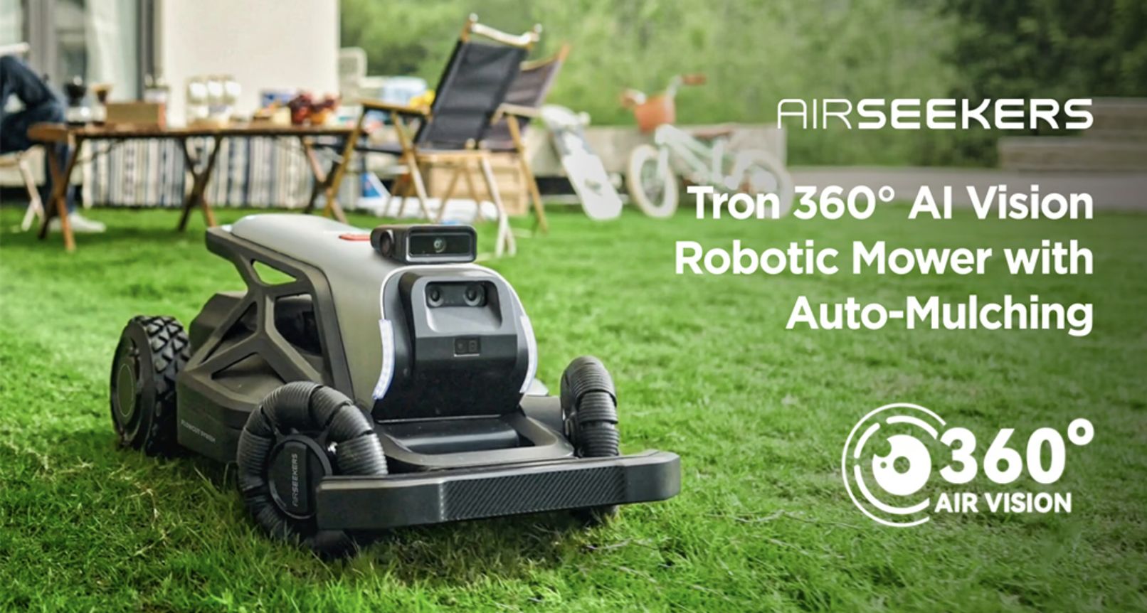 クラファン1カ月で3億円超！中国発の自動芝刈りロボット「Airseekers」が欧米で大注目
