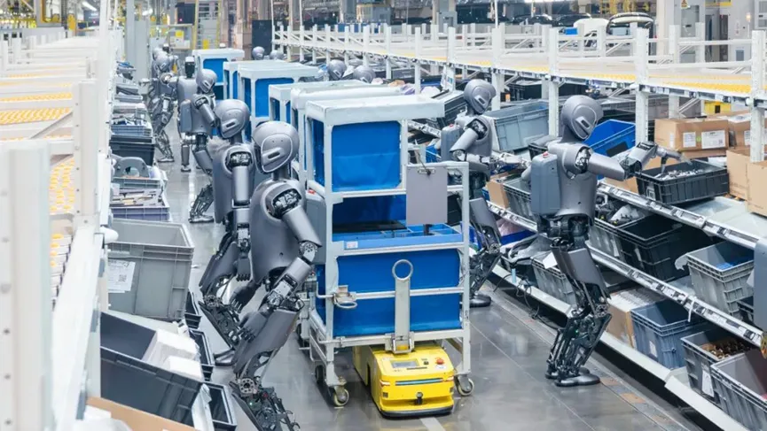 中国、世界初の人型ロボット協働作業を実現　EV工場で実地訓練