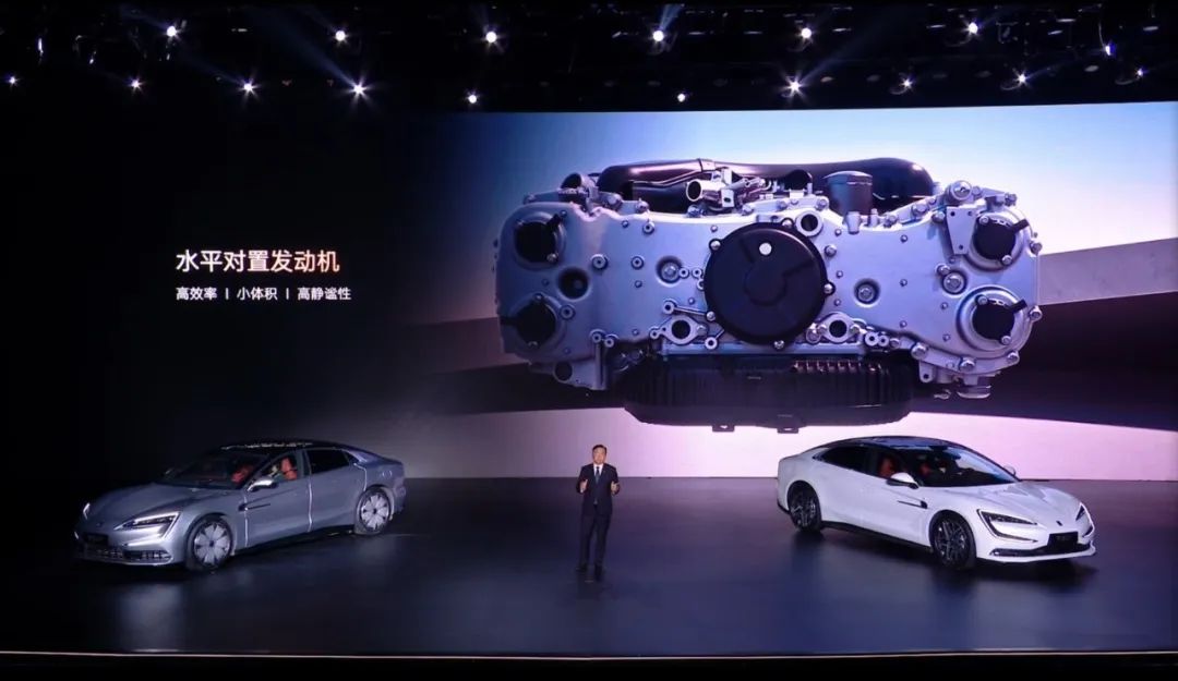EV時代に“ボクサーエンジン”復活。BYD、高級セダン「仰望U7」に独自の水平対向エンジン搭載へ