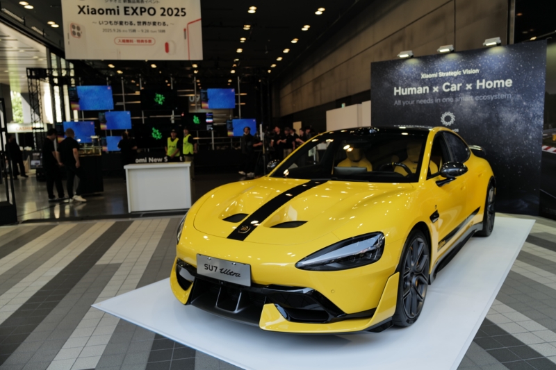 シャオミEV「SU7 Ultra」日本初披露、2027年以降にスマホ・家電・自動車の一体販売へ
