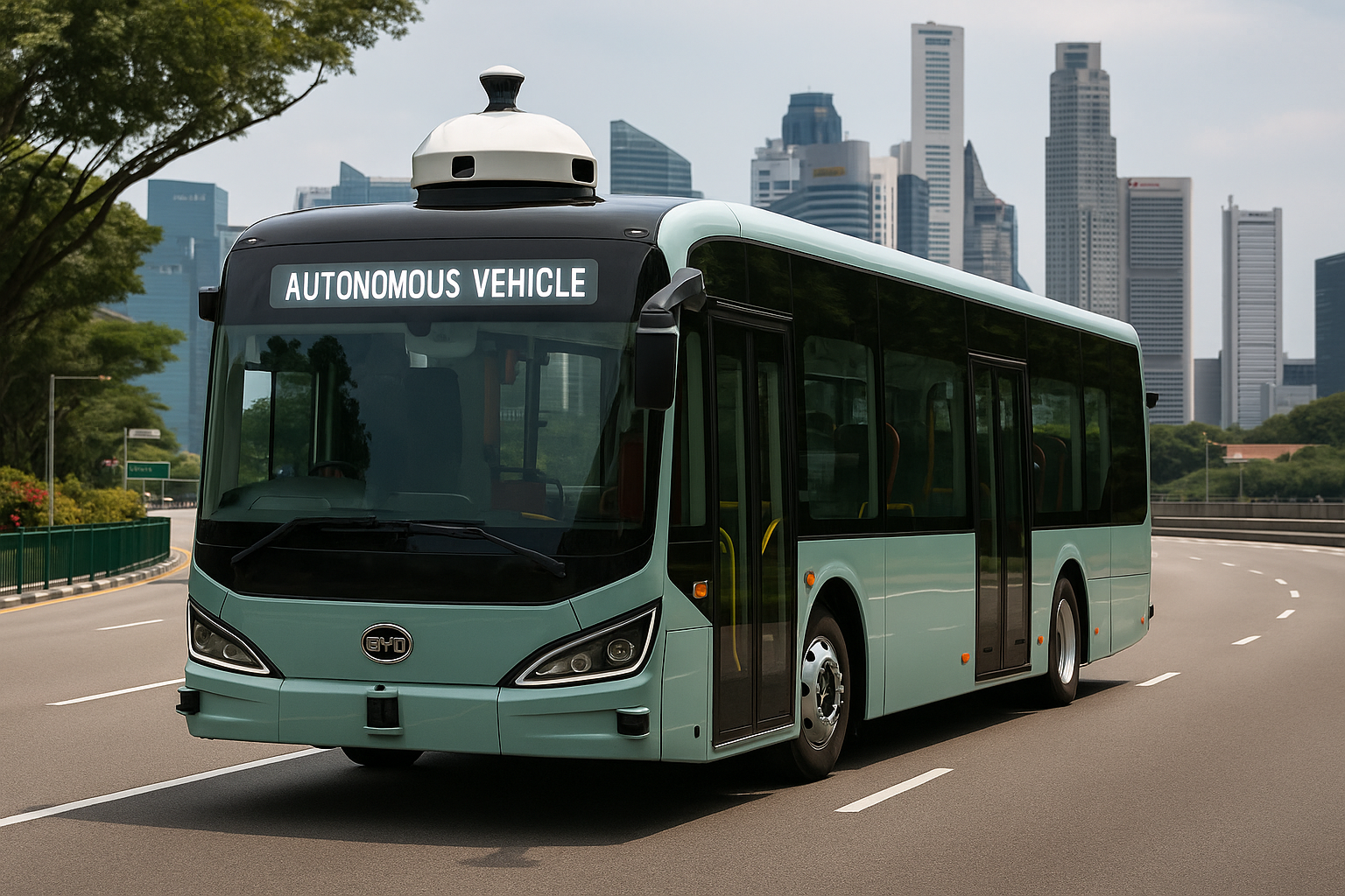 BYD、自動運転EVバスで海外初採用　シンガポールで実証開始へ