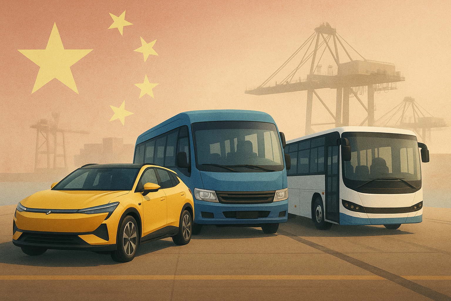 中国、2026年よりEV輸出を厳格化！不具合多発のEVモーターズ・ジャパンの電気バスは輸出許可を得ているのか？