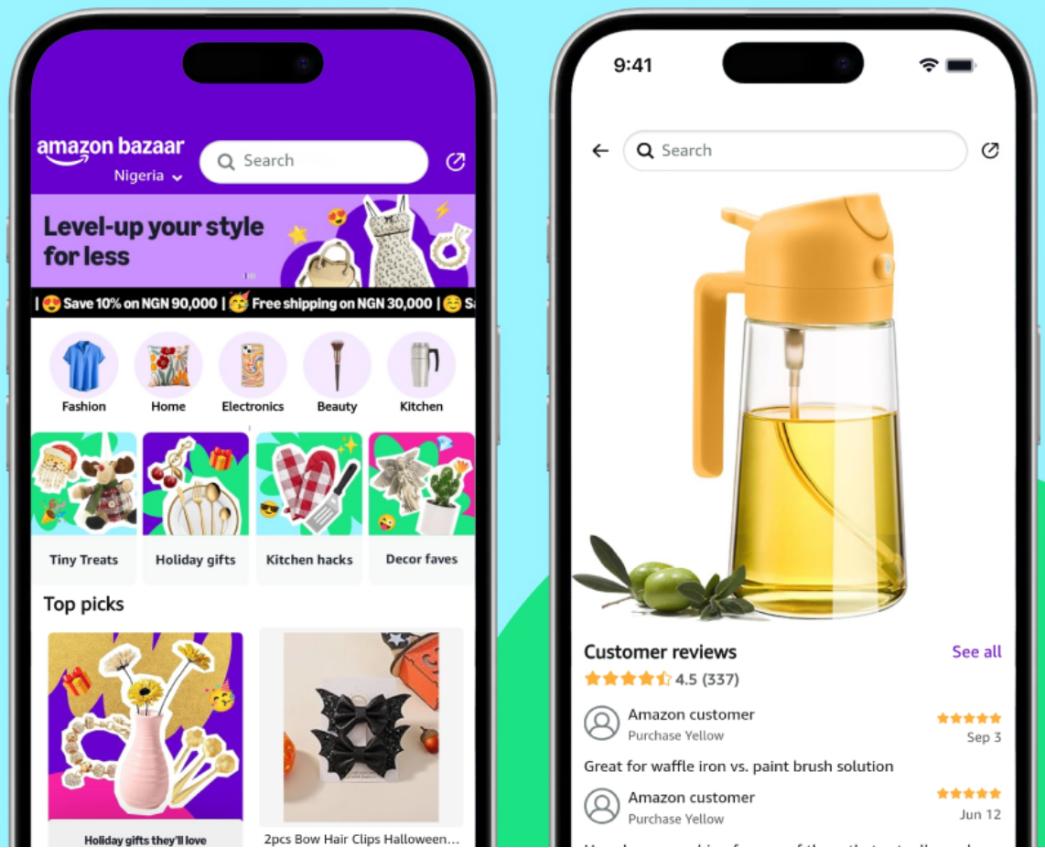 アマゾン、中国Temuに反撃　格安ECアプリ「Amazon Bazaar」を14カ国に投入