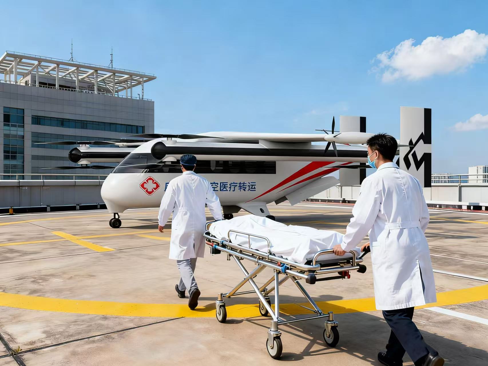 “15秒で担架搬入”7人乗りeVTOLが誕生　中国「Vision Aero」、医療救助用途で世界市場狙う