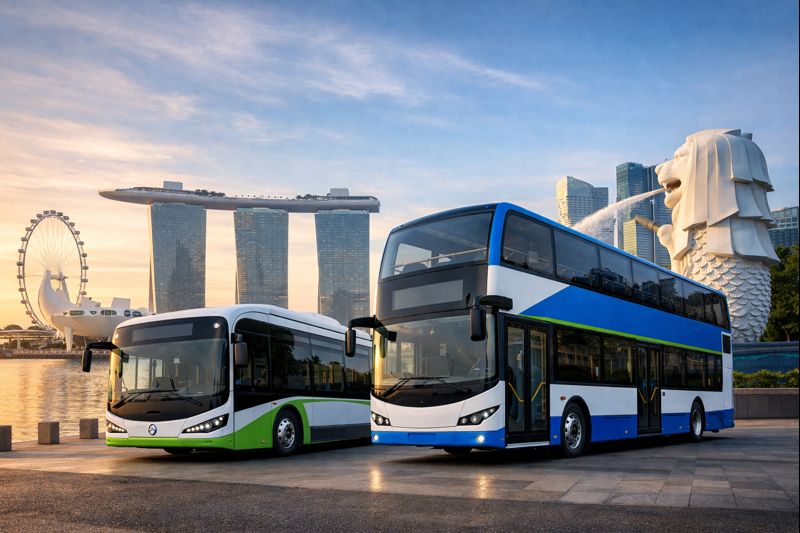 シンガポール陸上交通庁、EVバス660台を調達へ　BYDなど中国企業が受注