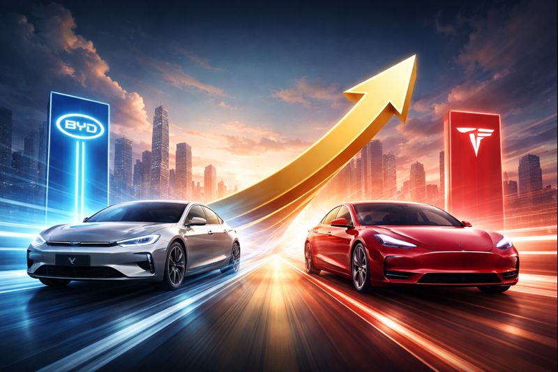 BYD、米テスラを逆転　2025年BEV販売で世界首位に