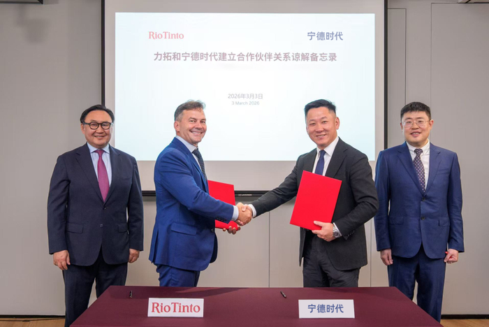 中国CATL、資源大手リオティントと提携　鉱業の電動化と資源循環で協力