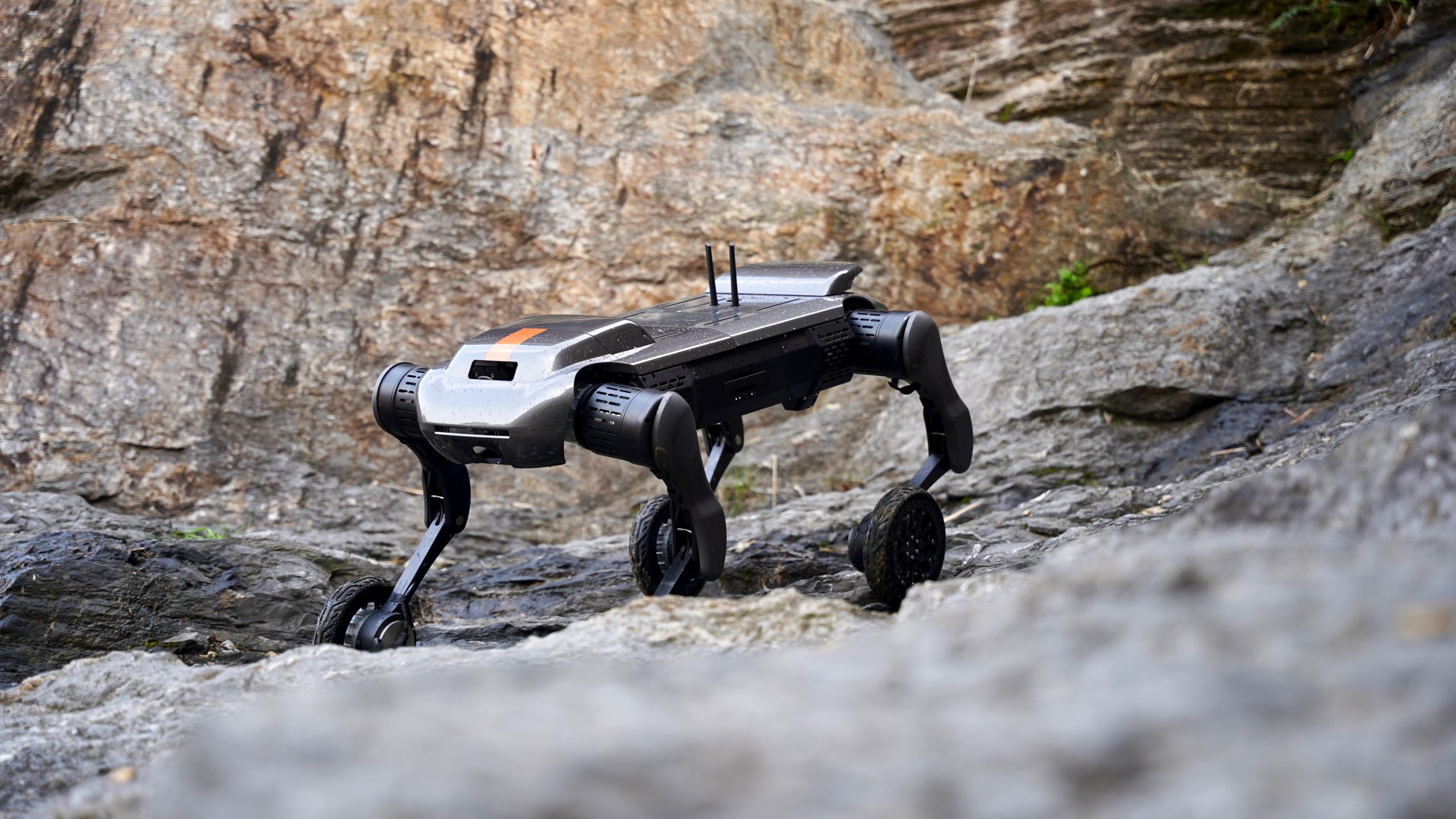 ヒューマノイド熱狂の裏で危険現場を狙う——中国・Micbot、車輪型四足ロボットを年内に1000台出荷へ